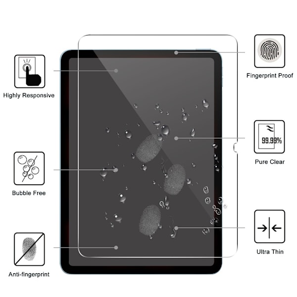 Skærmfilm i hærdet glas til iPad Air 11 (2024) Transparent