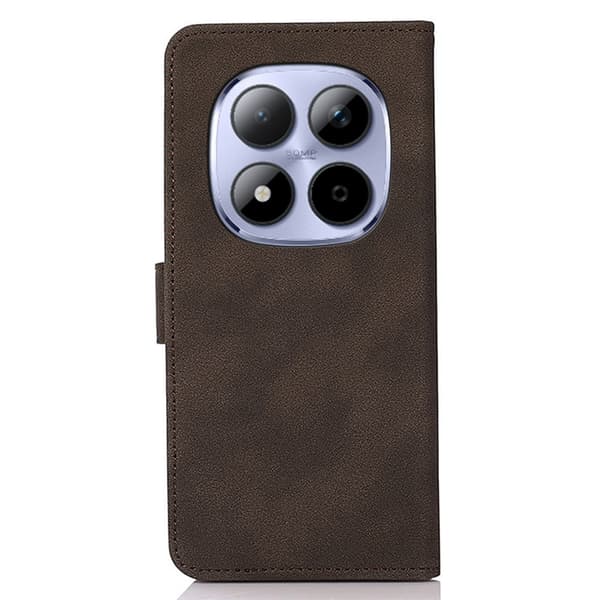 KHAZNEH Xiaomi Poco M8 Pro 5G / Redmi Note 15 Pro+ 5G Case lompakkokotelolle Shell Phone Case Brown