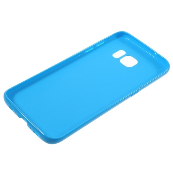 Samsung Galaxy S7 EDGE TPU etui Blå Blue