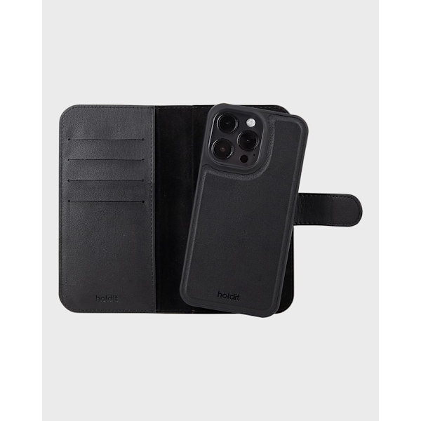 Holdit Cover Wallet Case Magnet Plus Black til iPhone 16 Pro Max Black