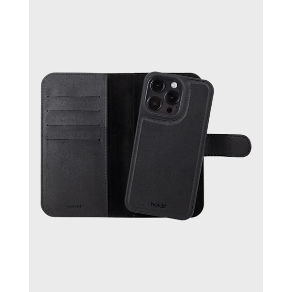 Holdit Fodral Skal Wallet Case Magnet Plus Black till iPhone 16 Pro Max Svart