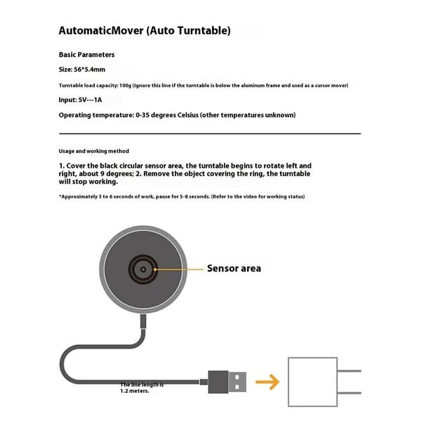 LAYLION Jiggler Virtual Mouse Mover Automatisk Mekanisk til Computeropvågning Black
