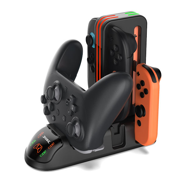 DOBE ladedokk kompatibel med Nintendo Switch / 2 / Pro / 2 Pro / OLED Black