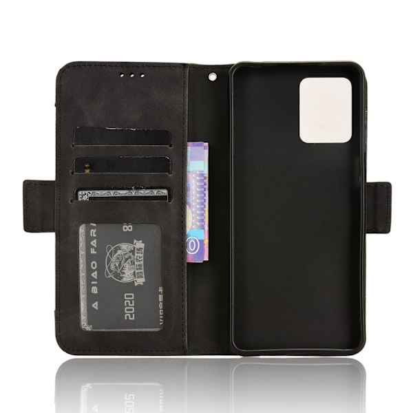 Motorola Moto G14 useita korttipaikkoja puhelimen lompakkokotelo - musta Black