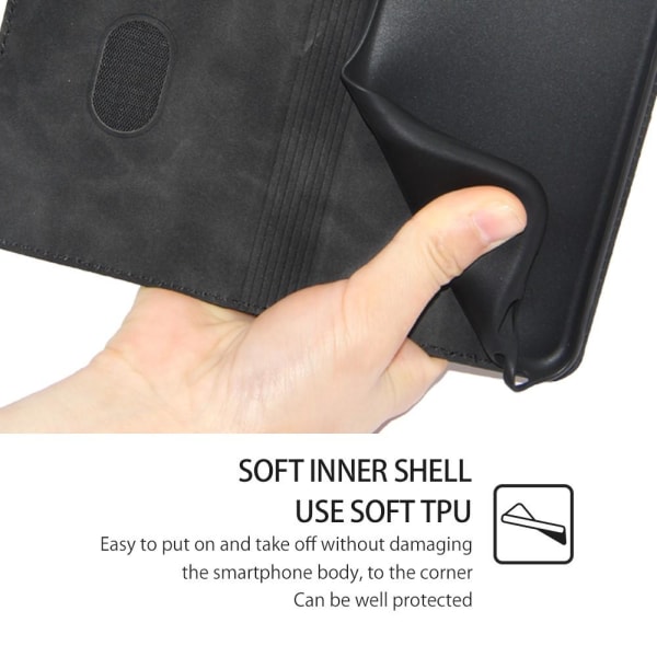 Lompakkotelineen puhelinkotelo Xiaomi Redmi 12C: lle Black