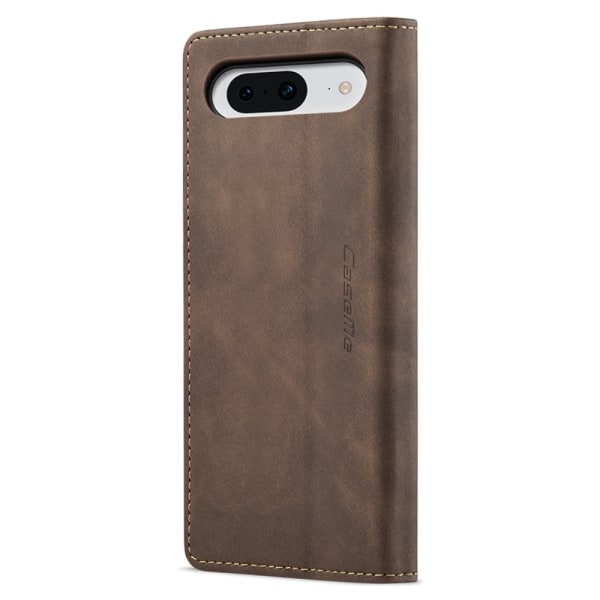 CASEME Retro Wallet Case for Pixel 8a Dark brown