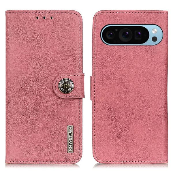 KHAZNEH tegnebogstaske til Google Pixel 10 Pro / 10 / 9 Pro / 9 Pink