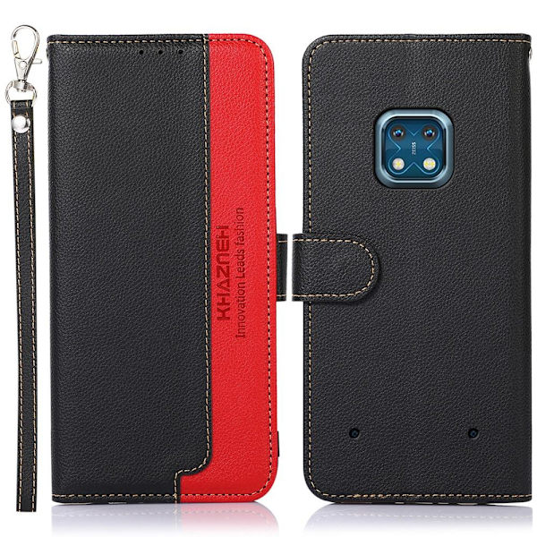 KHAZNEH puhelimen kansi Nokia XR20 - punainen/musta Black