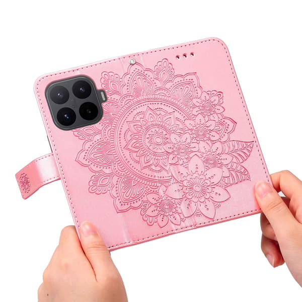 Til Xiaomi 17T Lommebokdeksel Mandala Pink