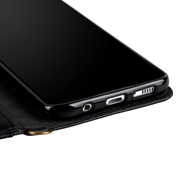 CMAI2 Litchi Lommebok - cover til Samsung Galaxy S8 Plus - Sort Black