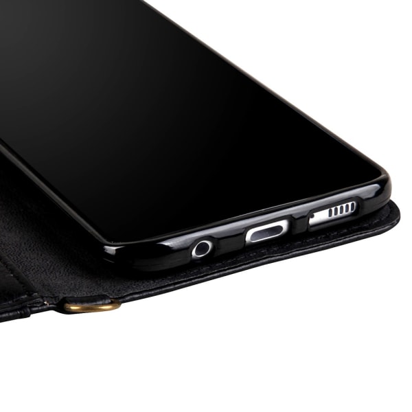 CMAI2 Litchi Wallet Case Samsung Galaxy S8 Plus - Sort Black