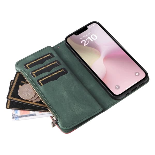 KT multifunktions-serie-5 til iPhone 17e / 16e telefonetui Green