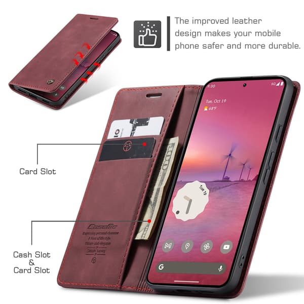 CASEME Google Pixel 10A Kotelo Teline Puhelinkotelo Red