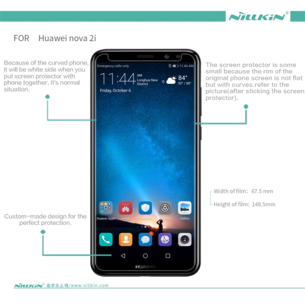 Nillkin Skärmskydd till Huawei Mate 10 Lite Transparent