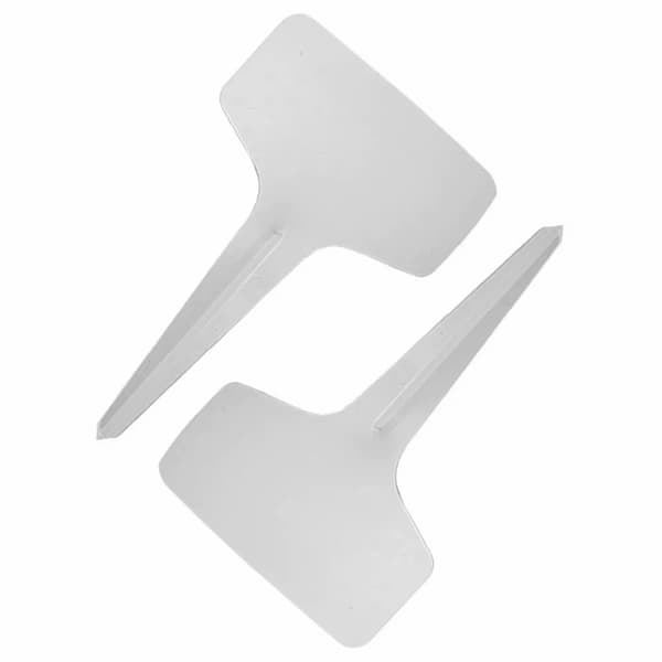 100 stk T - type plantefrømærke Genbrug Plantehave Marker White