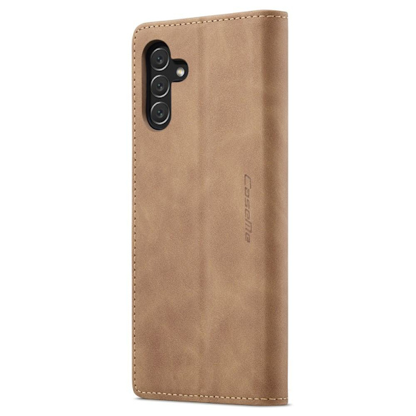CASEME Retro Lompakkokotelo Samsung Galaxy A14 - Ruskea Brown