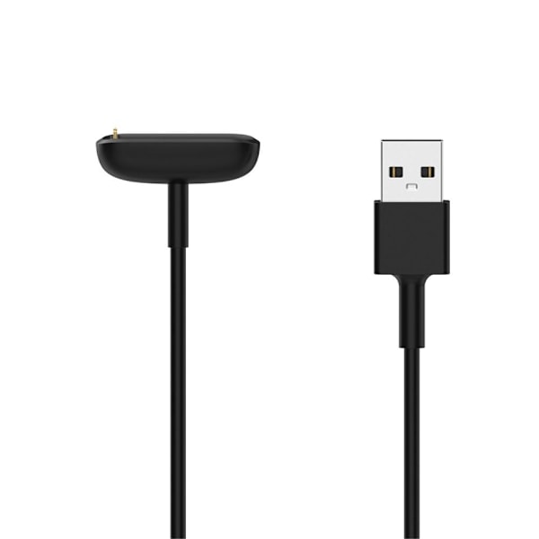 Fitbit Luxe/Charge 5 1m USB Opladningskabelholder - Sort Black