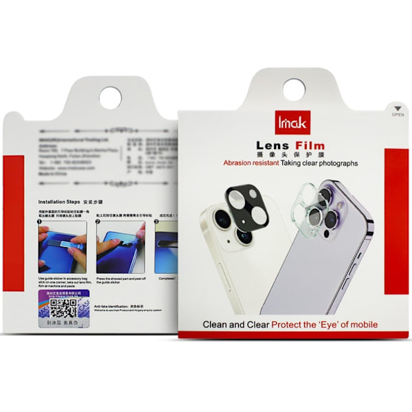IMAK For Samsung Galaxy S24 FE kamera linsebeskytter hærdet glas linsefilm Transparent