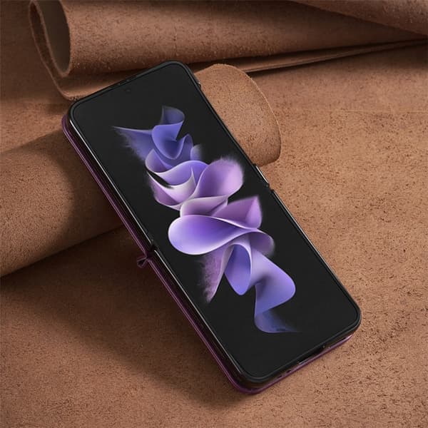 BINFEN COLOR Støtsikkert telefondeksel til Samsung Galaxy Z Flip8 Dark purple