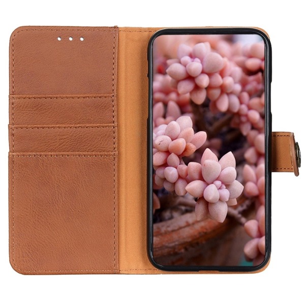 KHAZNEH Lommebok Stativ Etui For Google Pixel 8a Brown