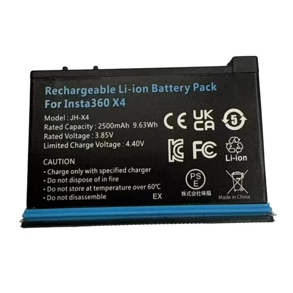 Batteri til Insta360 X4 3.85V 2500mAh JH-X4 Black