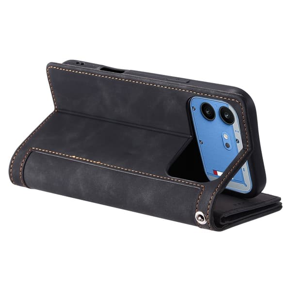 Mobilfodral med kortfack och handledsrem till Nothing Phone (4b) Svart