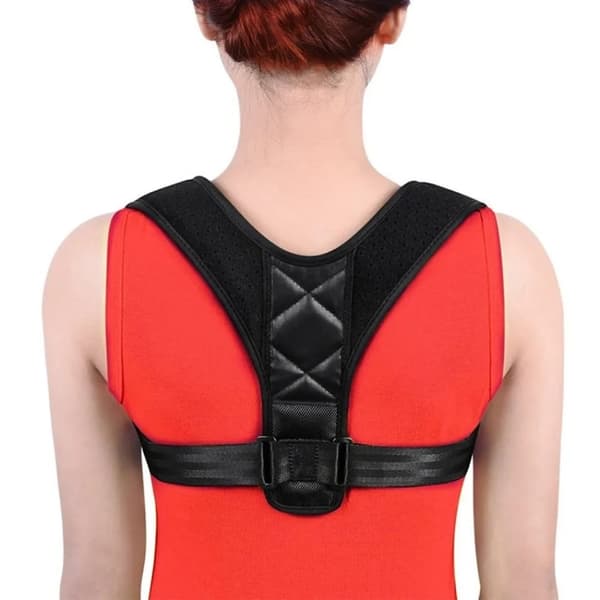Justerbar Corring Posture Anti - pukkel ryglæn - M Black