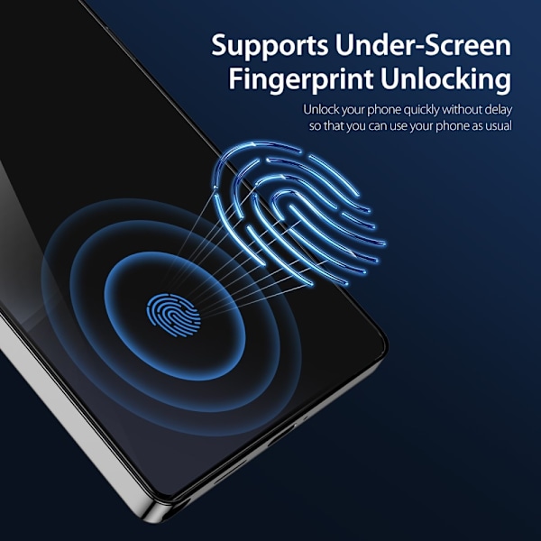 För Samsung Galaxy S25 Ultra, DUX DUCIS Högkvalitativt Anti-Spy härdat glas Svart