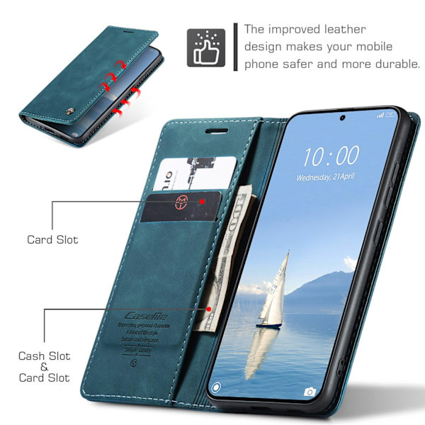 CASEME Plånboksfodral Xiaomi 15T Pro - Blå Blå