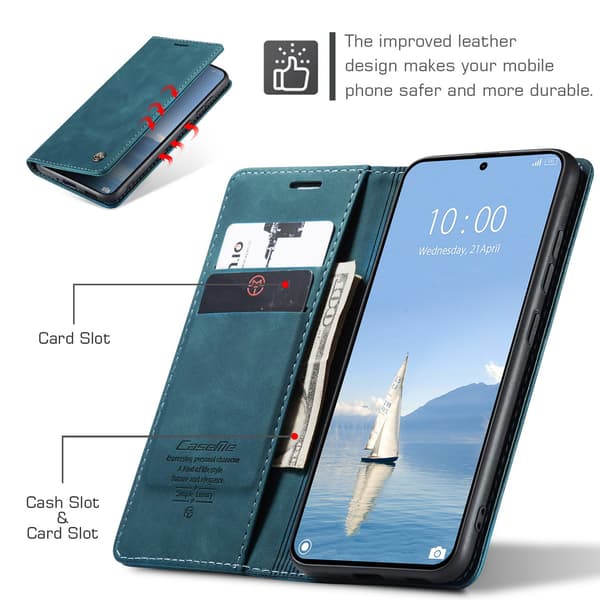 CASEME Retro Pung Taske til Xiaomi 15T Pro - Blå Blue