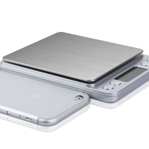 Husholdningsvekt Maks 2 kg, 0,1 gram rekkevidde Silver