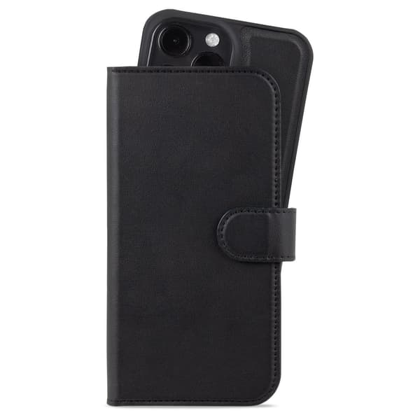 HOLDIT Wallet Case Magnet Plånboksväska till iPhone 15 Pro Max Svart