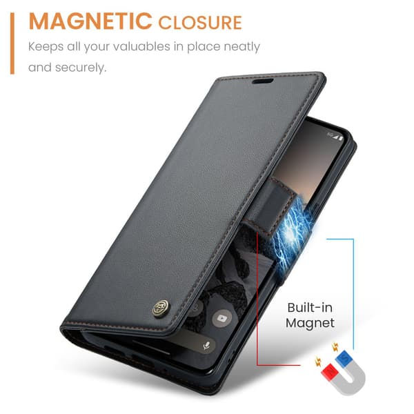 CASEME Til Google Pixel 10 Pro / 10 / 9 Pro / 9 Etui Stativ Telefon Cover Black
