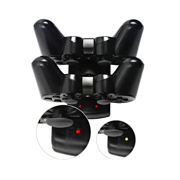 Playstation 3/PS3 Move kaksoislatausteline 2 in 1 Black
