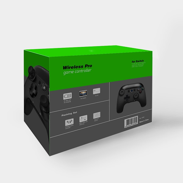 Kompatibel med Nintendo Switch Pro Bluetooth trådløs spillkontroller Black