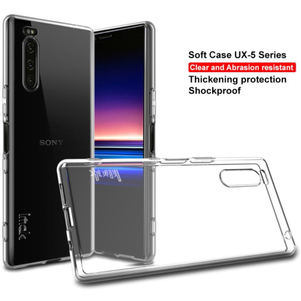 IMAK UX-5 Series TPU Soft Case Cover Shell til Sony Xperia 5 Transparent