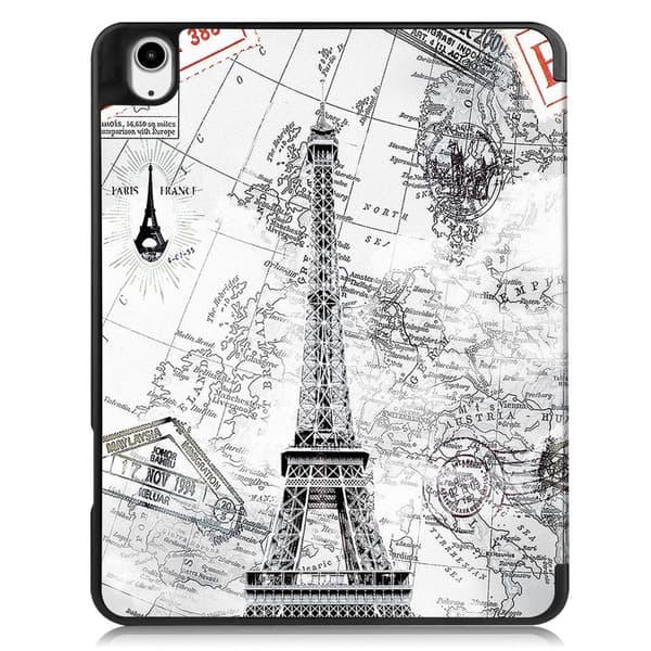 Til iPad Air 13 (2024) Etui Tre - fold Stativ Tablet Cover med Pen Holder - Tower Multicolor