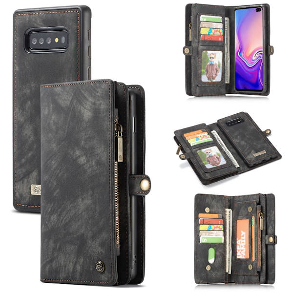 Samsung Galaxy S10+ CASEME Aftagelig 2-i-1 etui - Grå Grey