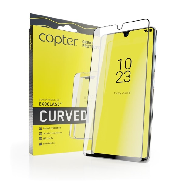 Copter Exoglass Buet Ramme iPhone 15 Plus - Sort Fuldlim Transparent