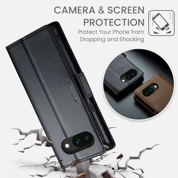 CASEME Til Google Pixel 10a RFID Blokerende Pungcover - Sort Black