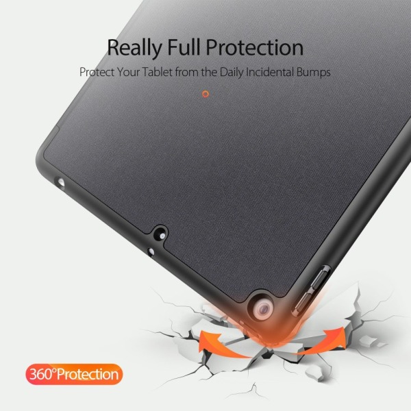 DUX DUCIS Domo Apple iPad 10.2 2021/2020/2019 Trifoldet stativ sort Black