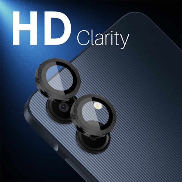NORTHJO för Samsung Galaxy A06 Härdat Glas Kameralinsskydd Svart