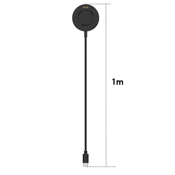 Laderkabel for Garmin Forerunner 265 265S 965 955 Fenix 5 6 7 Black
