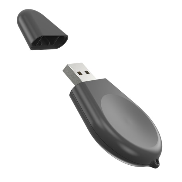 Trådløs USB-A oplader til Samsung Galaxy Watch6 5 4 3 Aktiv Black