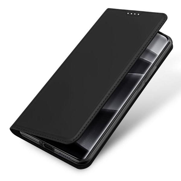 DUX DUCIS Skin Pro -sarjan kotelo korttipaikalla Xiaomi Redmi Note 14 Pro 5G Black