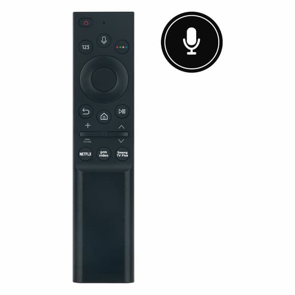 Fjernkontrollutskifting BN59-01363A BN59-01363J Samsung TV Stemmefunksjon Black