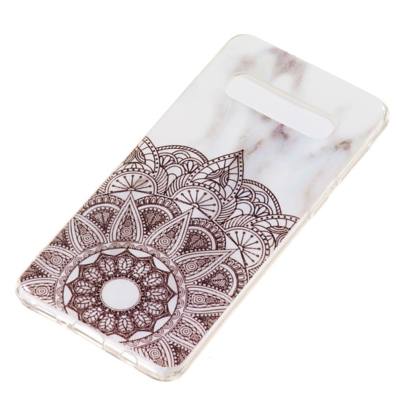 Marble Pattern IMD TPU Soft Back Cover til Samsung Galaxy S10 - S Multicolor