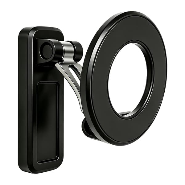 Dobbeltsidig magnetisk telefonholder, 360-graders rotasjon – for treningssenter, golf osv. Black