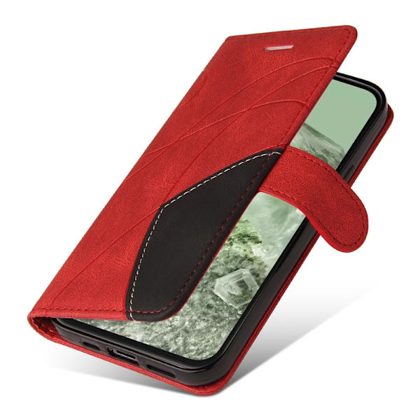Til Google Pixel 8a KT-serie-1 dobbeltfarve Red