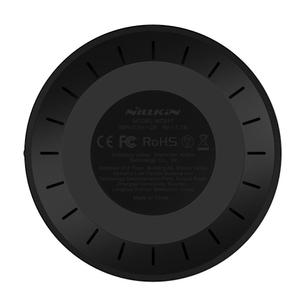 NILLKIN Magic Disk VI Wireless Charging QI Flat LED-valo Black